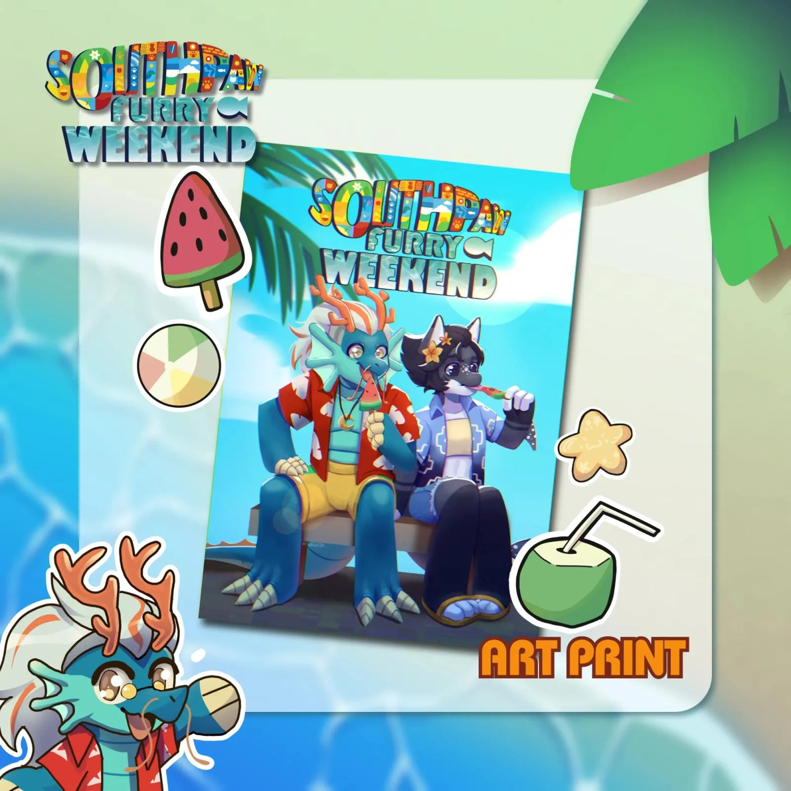 Event Poster Preview for Southpaw Furry Weekend 2026!