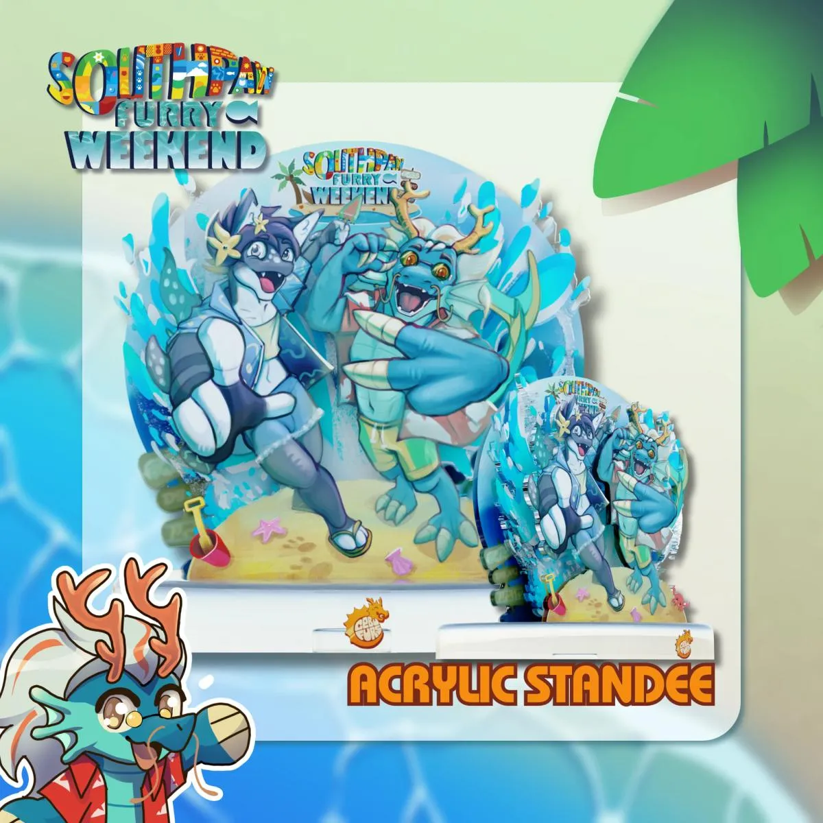 Exclusive Acrylic Standee Preview for Southpaw Furry Weekend 2026!