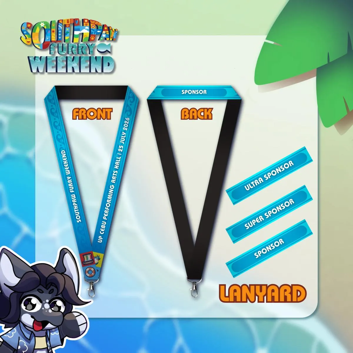 Event Lanyard Preview for Southpaw Furry Weekend 2026!