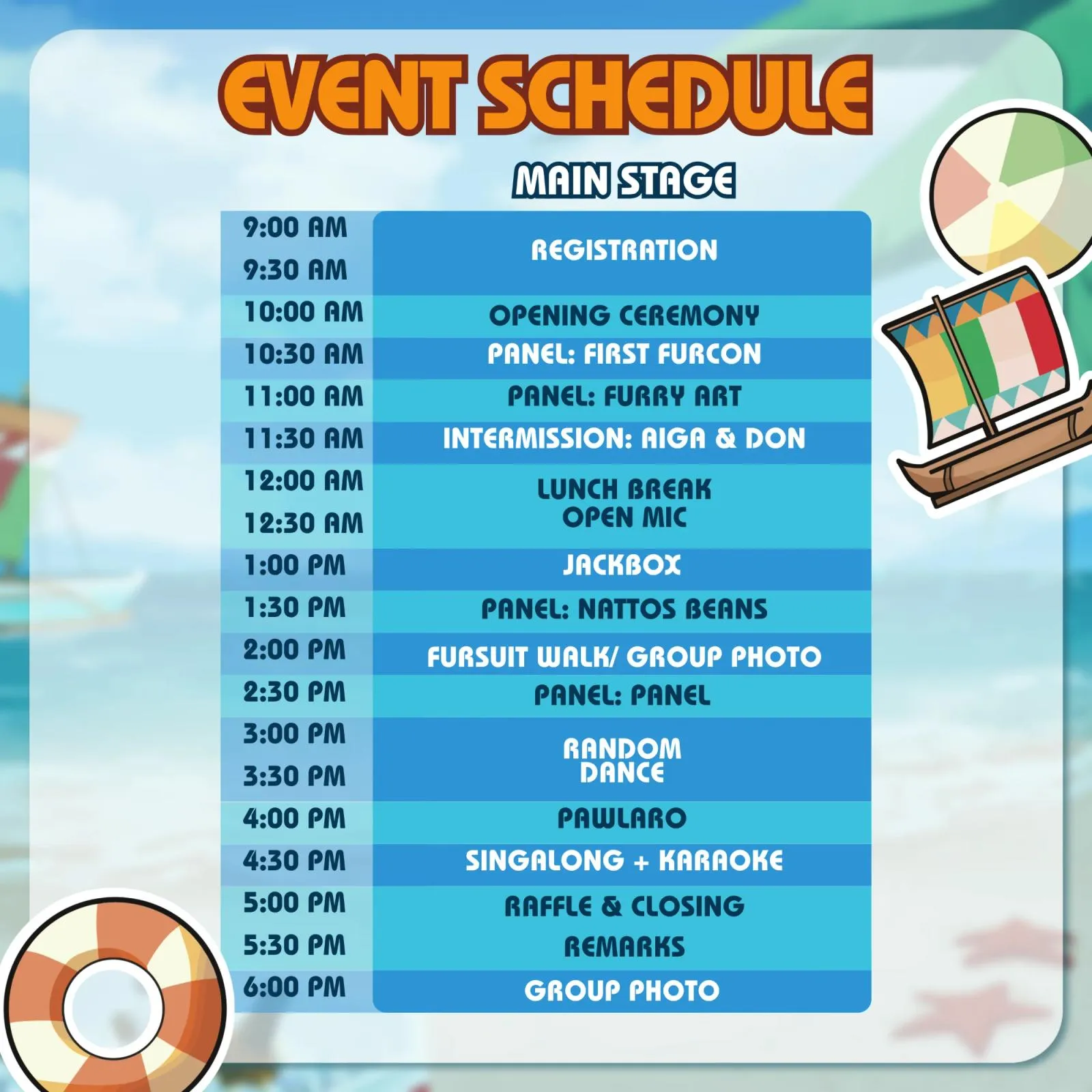 Southpaw Furry Weekend's Schedule Is Ready To Go!