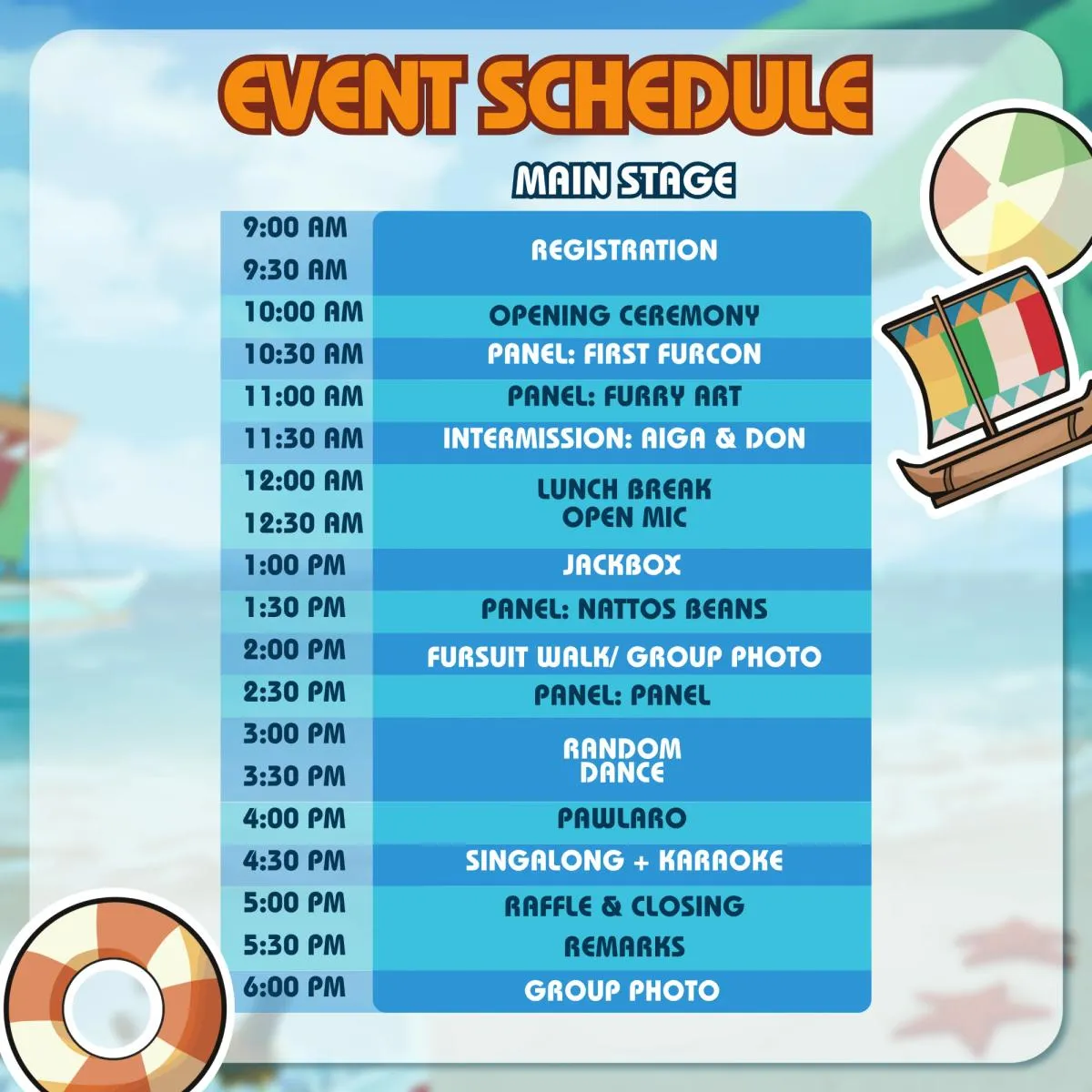 Southpaw Furry Weekend's Schedule Is Ready To Go!