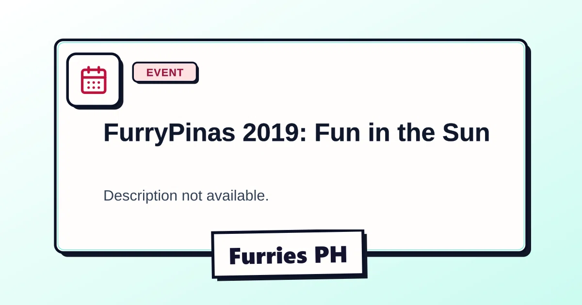 FurryPinas 2019: Fun in the Sun